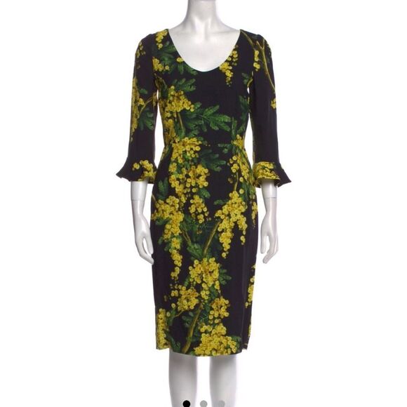 NWOT Dolce&gabbana mimosa print dress - Picture 5 of 7